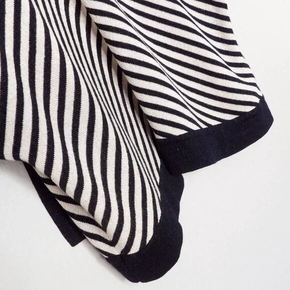 Chico's Travelers Collection Striped Cardigan Sweater Dolman Kimono Open Front L - Picture 12 of 16